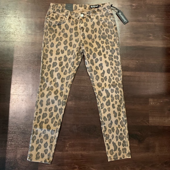 blank denim leopard jeans